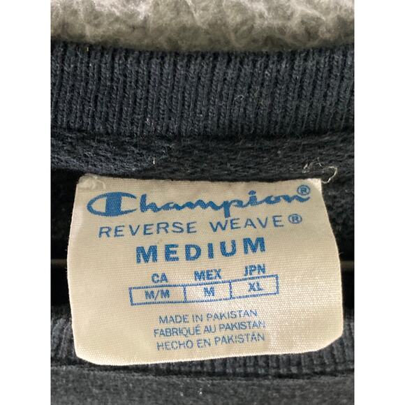 Champion Reverse Weave Unisex Black Pullover Sweatshirt Women's‎ M Crew Neck - Picture 2 of 6